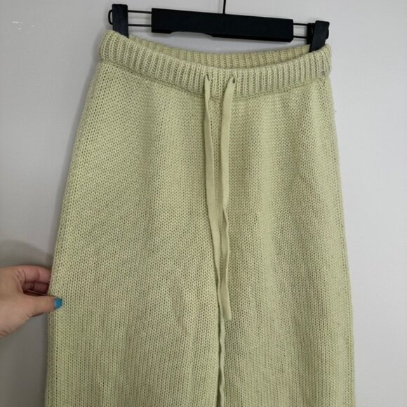 Sabo Skirt Women's Australia Knit Pants Wide Leg Drawstring Waist Green XS US 2 - Picture 2 of 9